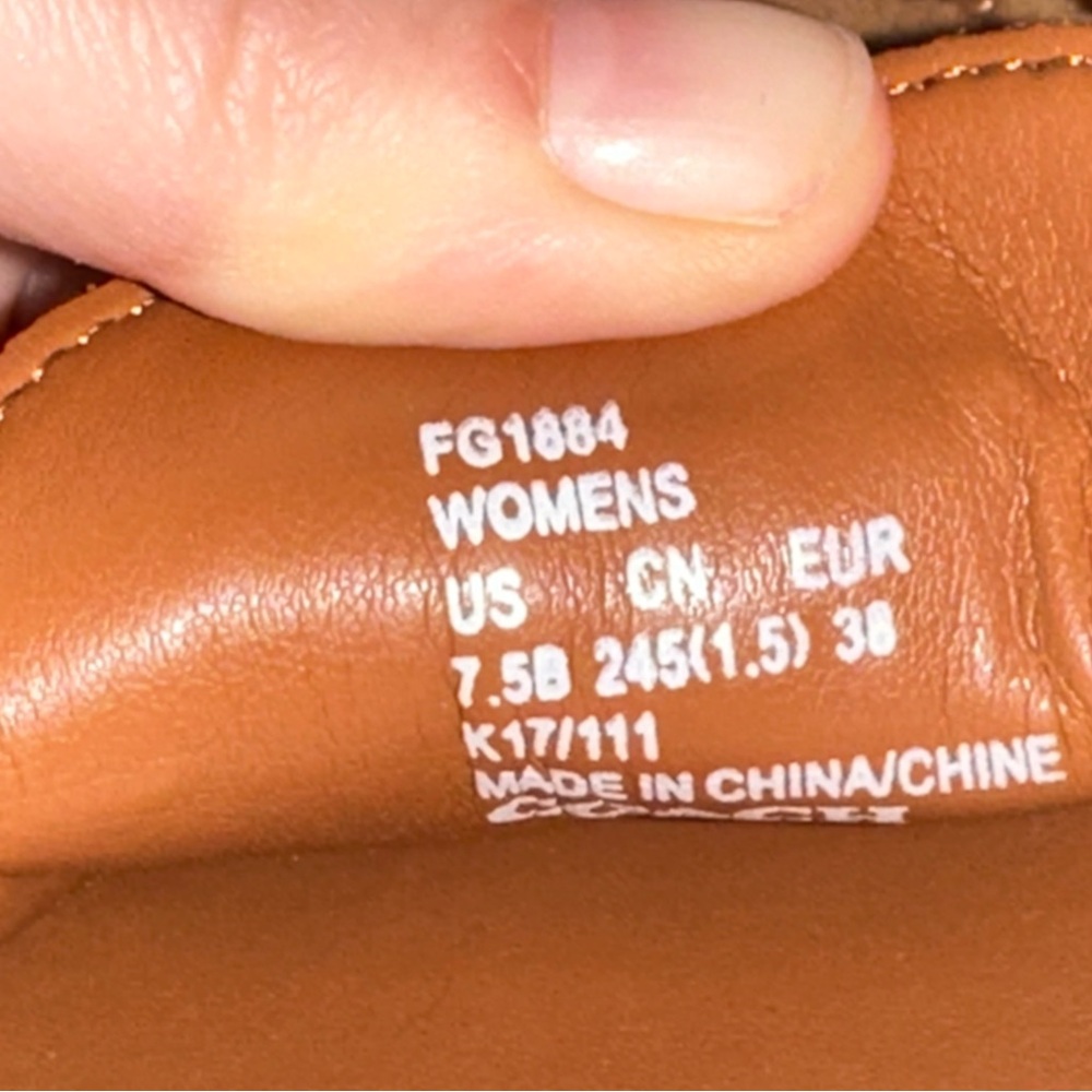 Coach Brown Suede Moccasins - Picture 9 of 9